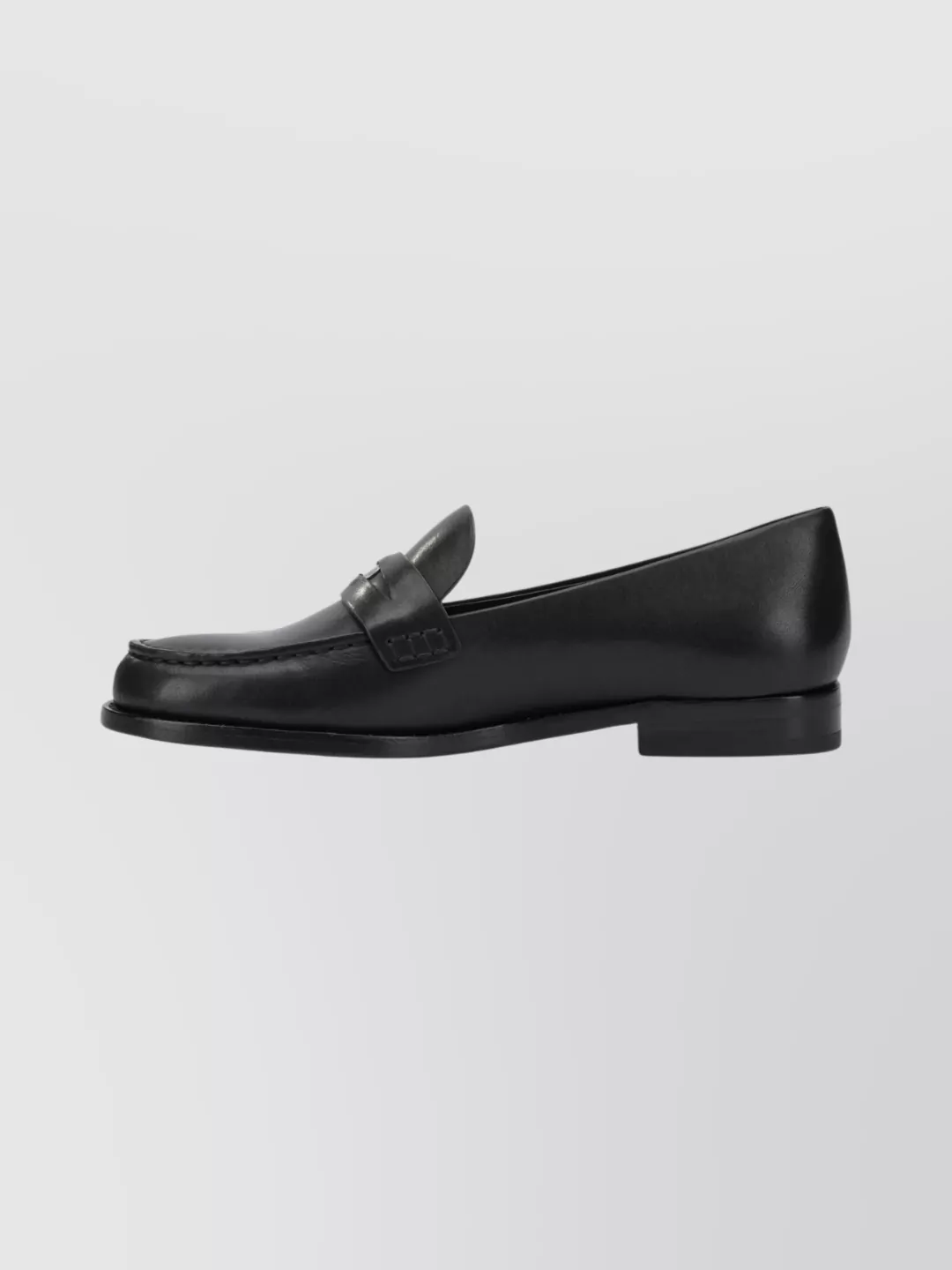 Tory Burch Round Toe Leather Loafers And Slippers