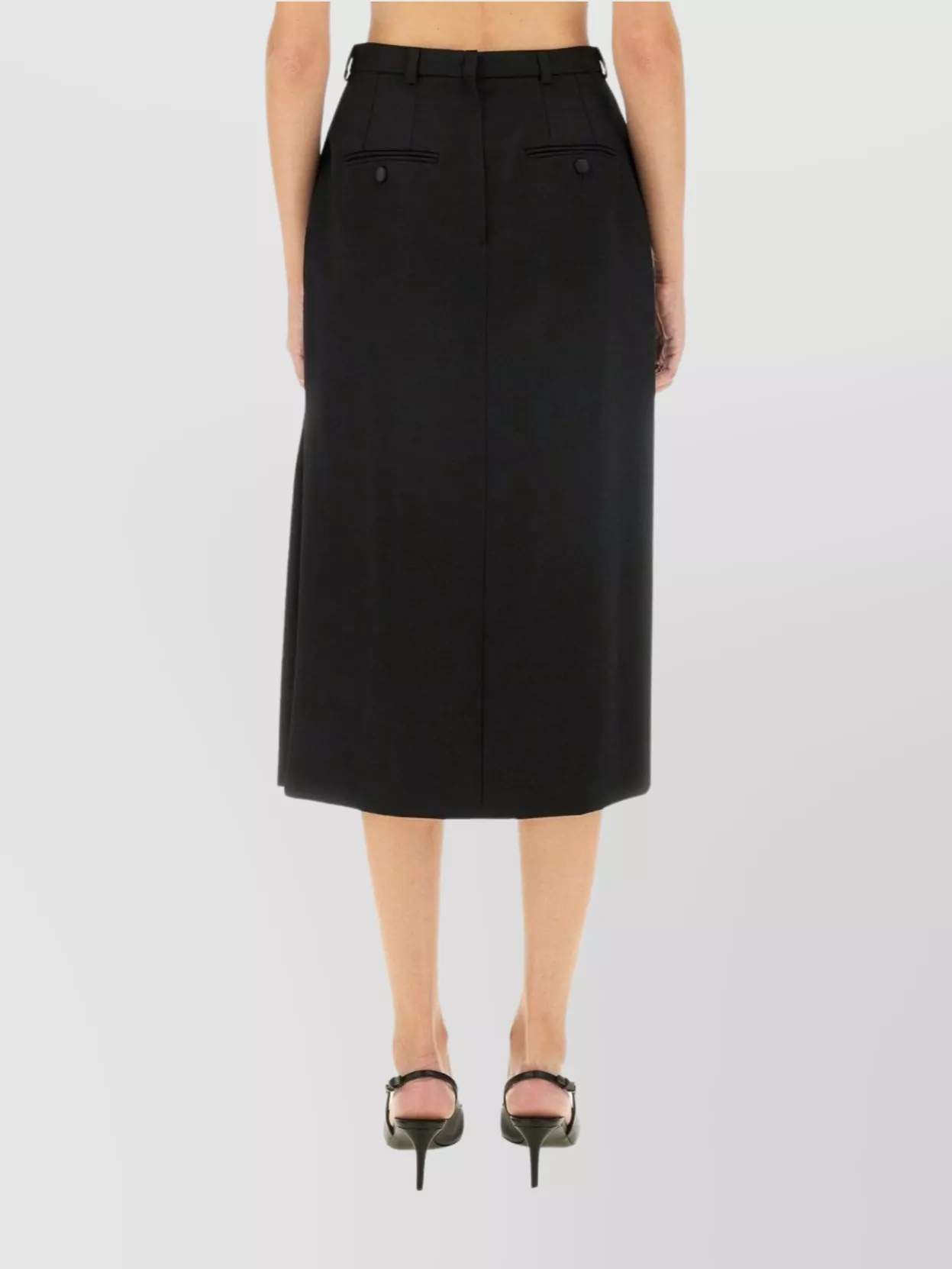 Dolce & Gabbana Gabardine Virgin-wool Midi Skirt
