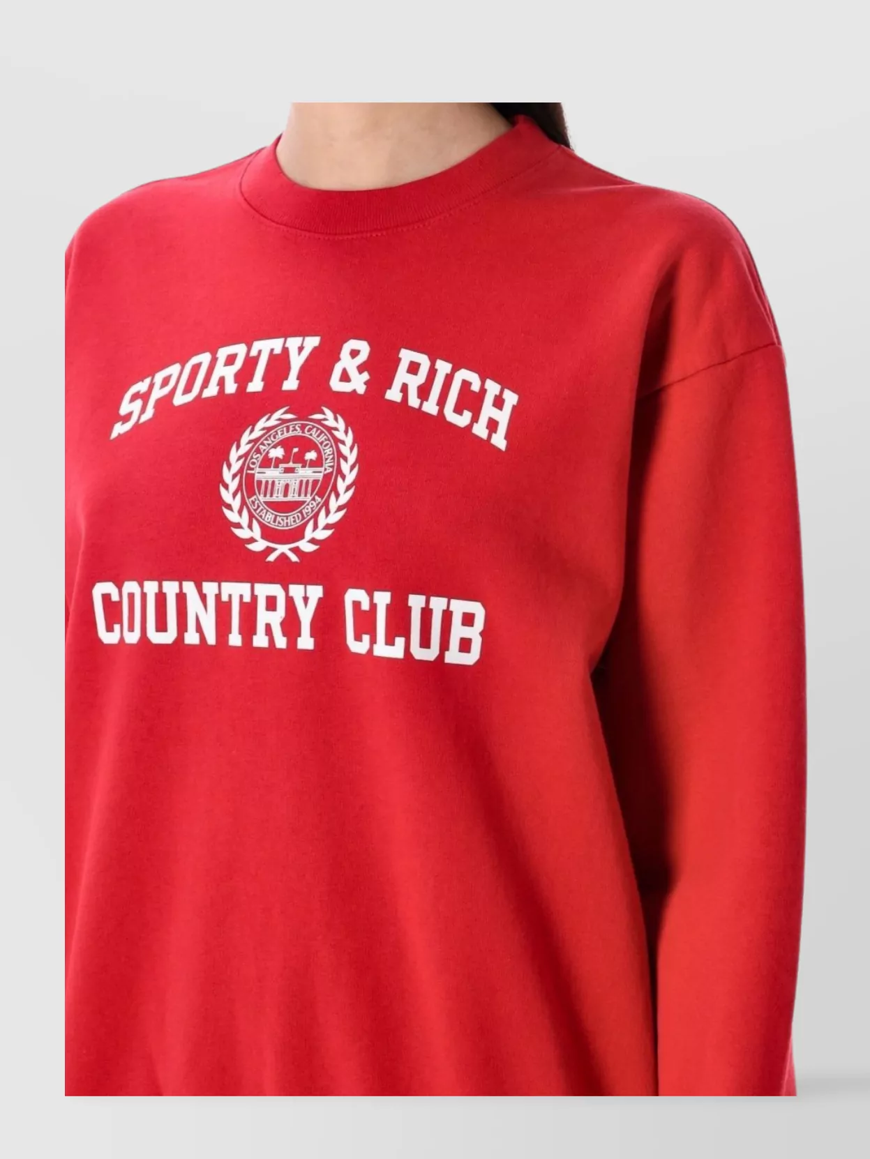 Sporty & Rich University Emblem Crew Neck