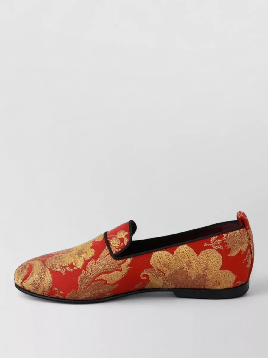 Dolce&Gabbana Silk Brocade Slippers