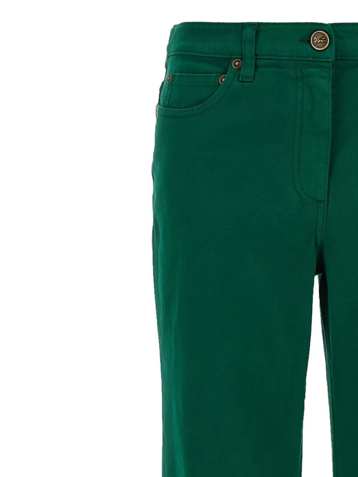 Etro Flared Leg Cotton Trousers
