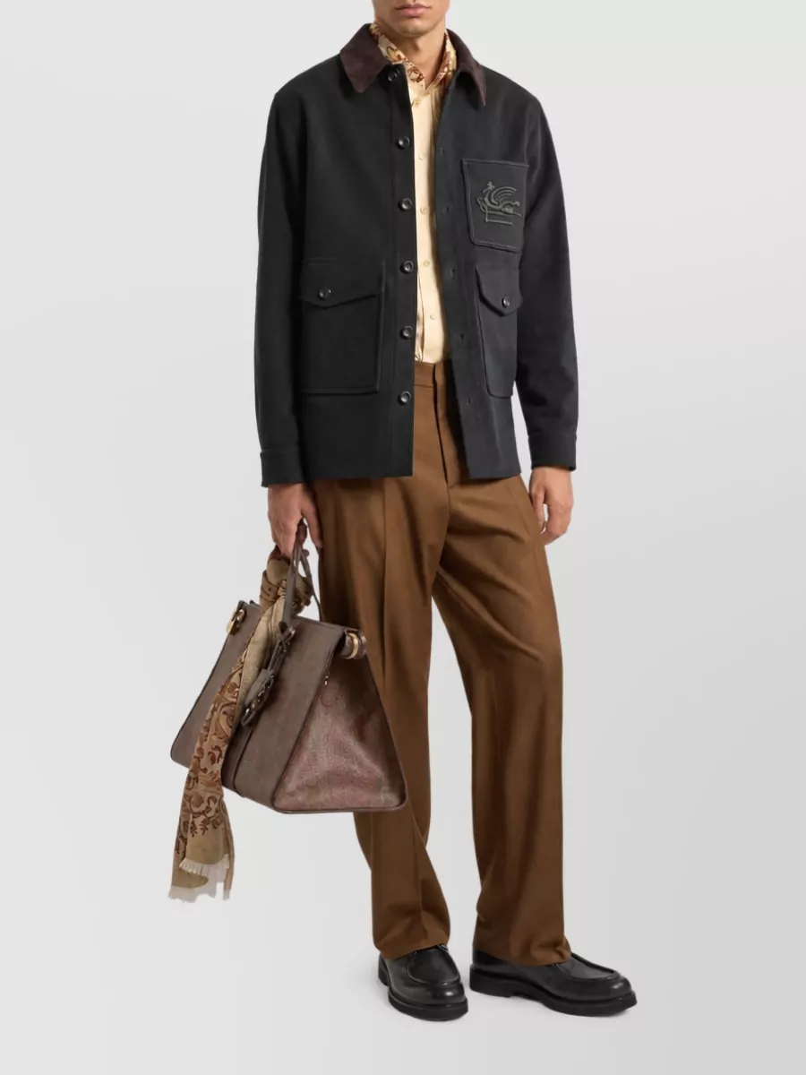 Etro Cotton Long-Sleeve Casual Shirt