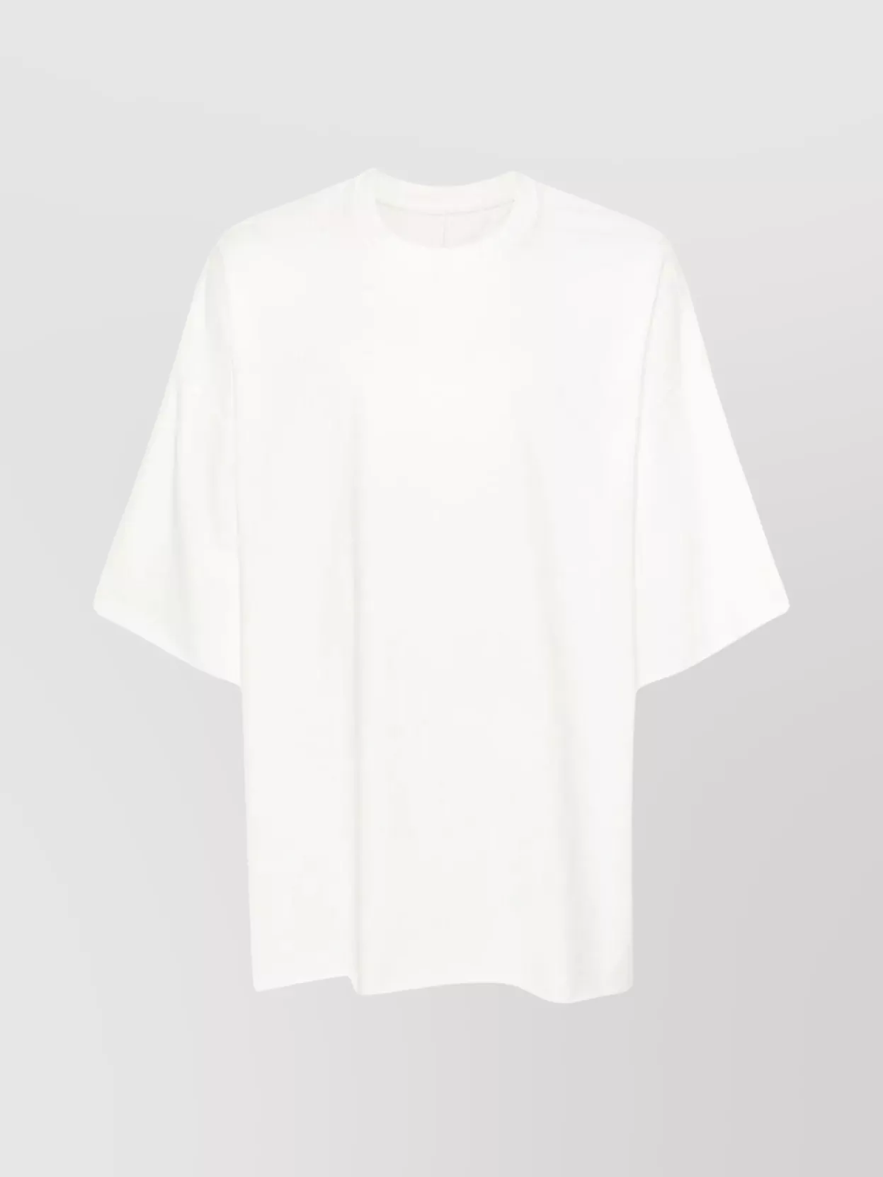 Shop Rick Owens Tommy T: Luxe Jersey With Bold Silhouette In White