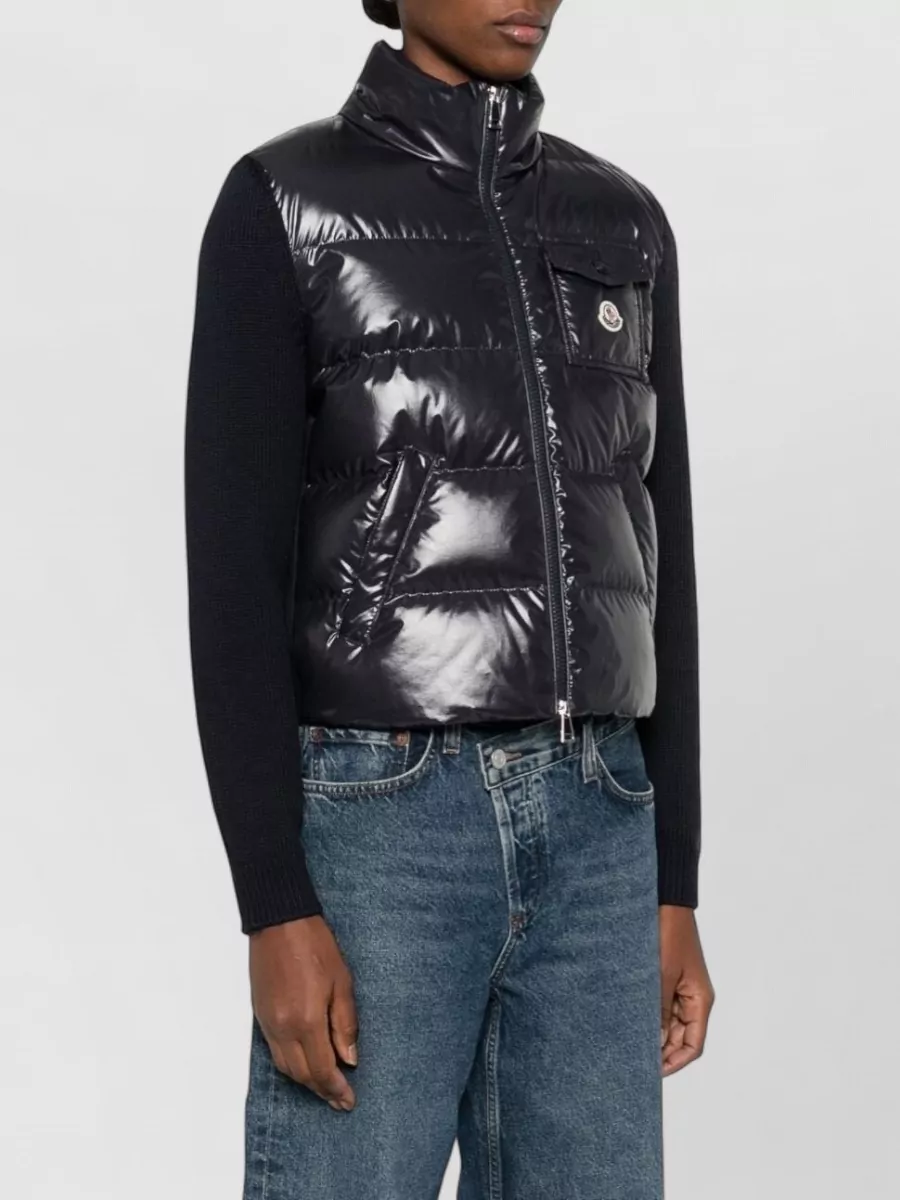 Moncler Padded Wool Zip Jacket
