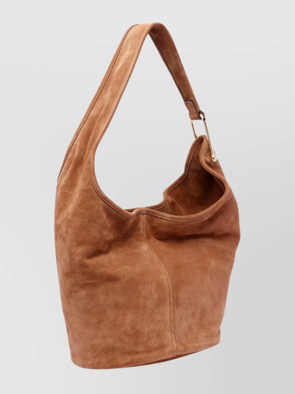 Michael Michael Kors Suede Shoulder Bag Metal Hardware