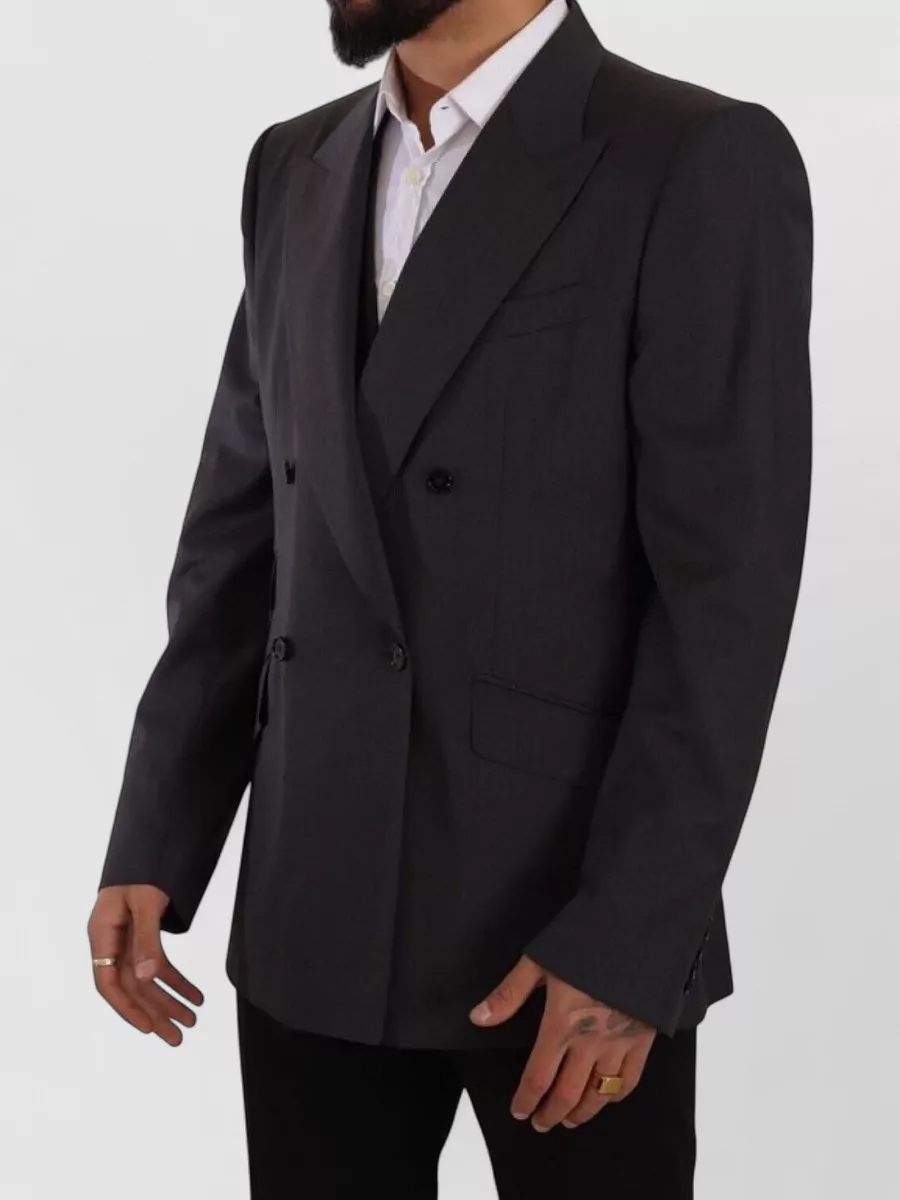 Dolce&Gabbana Virgin Wool Double-Breasted Blazer