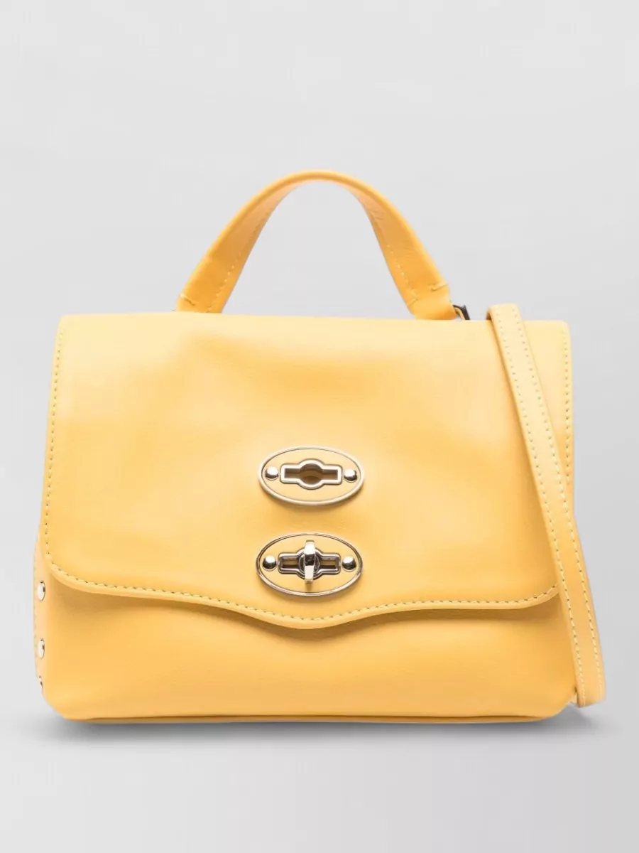Zanellato Leather studded shoulder bag