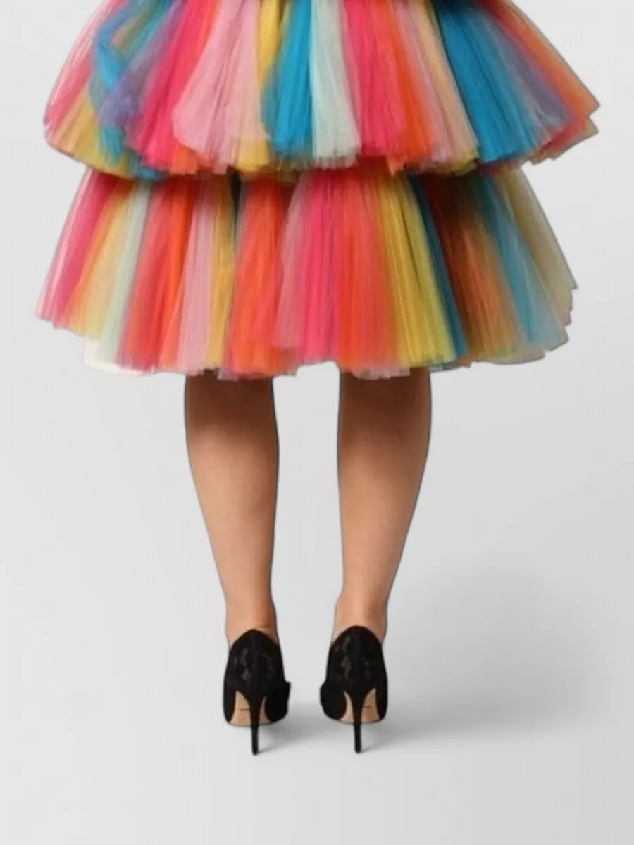 Dolce&Gabbana Tiered Tulle Midi Dress