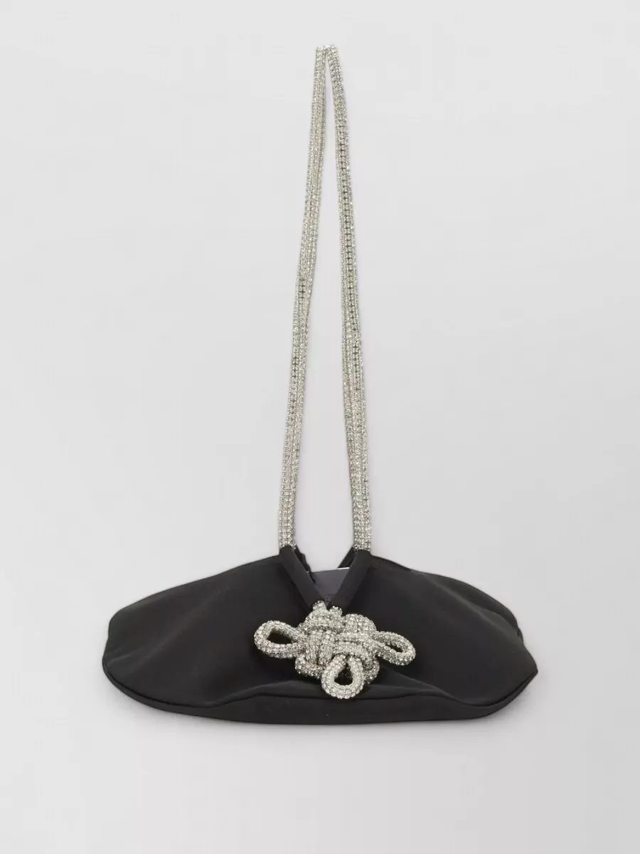 Kara crystal mesh clutch bag