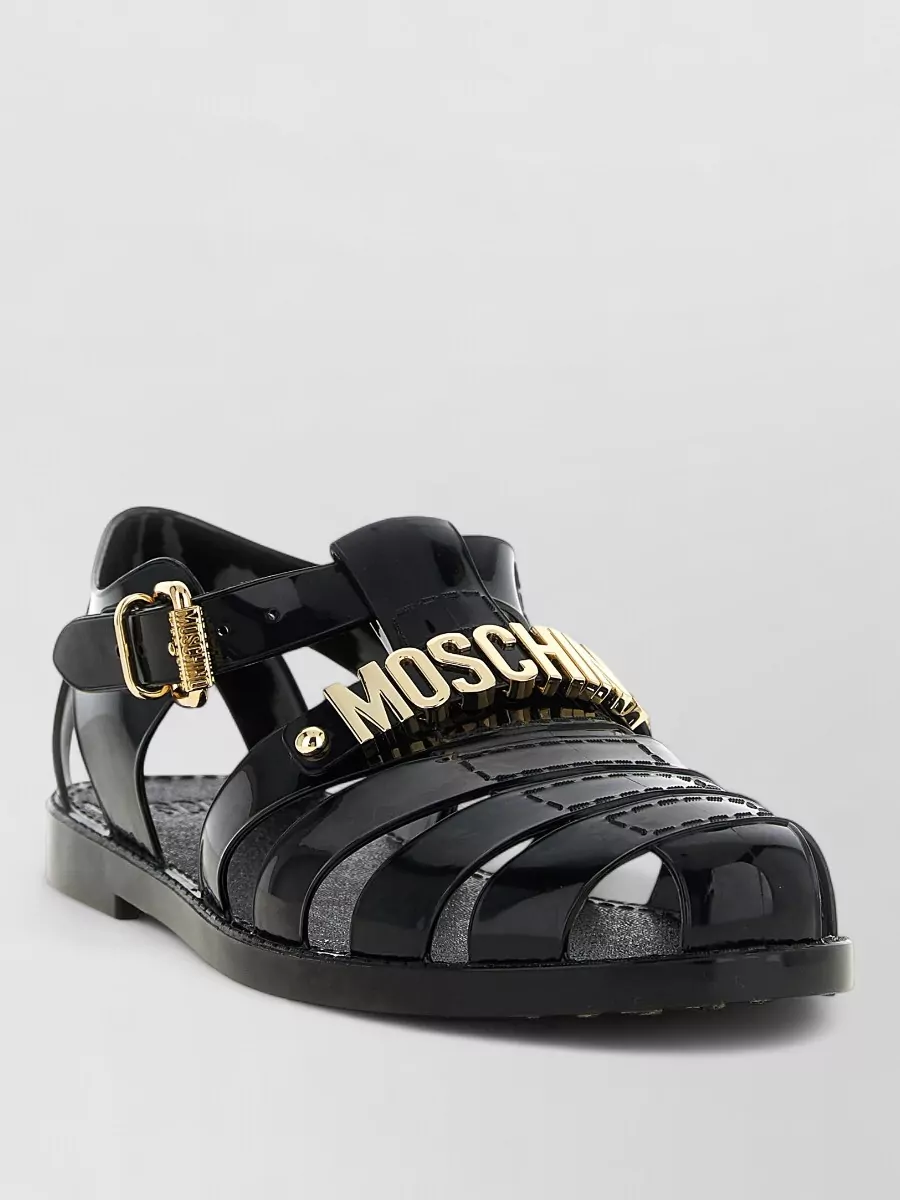 Moschino pvc fisherman sandals