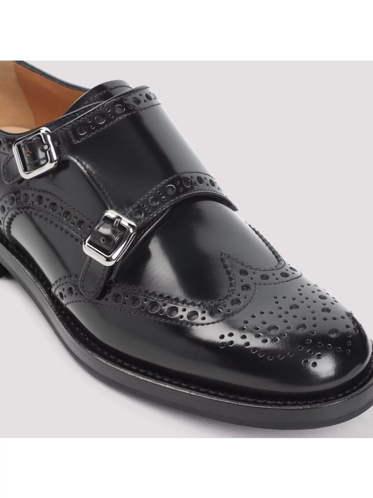 Church's Brushed Leather Full Brogue Derbies In Multi
