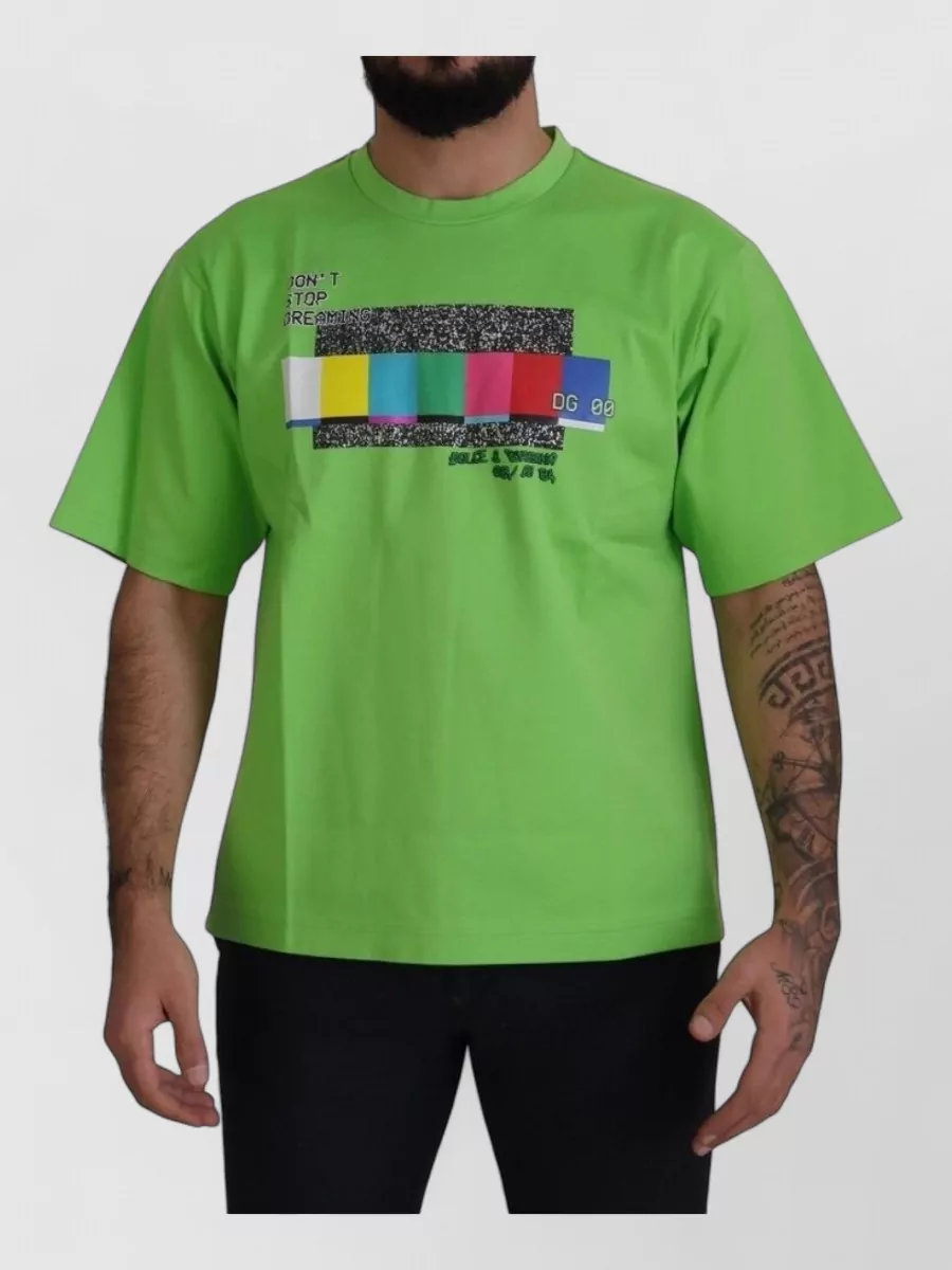 Dolce&Gabbana Graphic cotton crew-neck t-shirt
