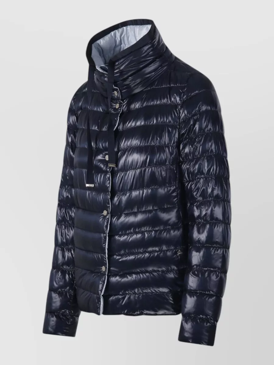 Herno Reversible High Collar Down Puffer Jacket