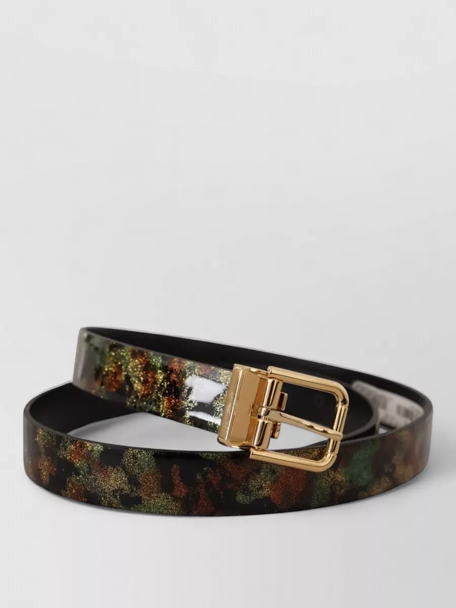 Dolce&Gabbana Camouflage Leather Belt