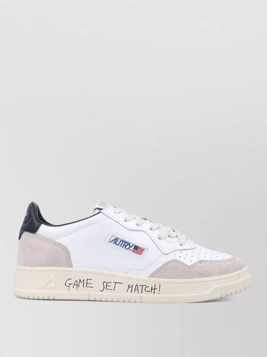 Autry Medalist Sneakers Perforated Toe Contrast Heel