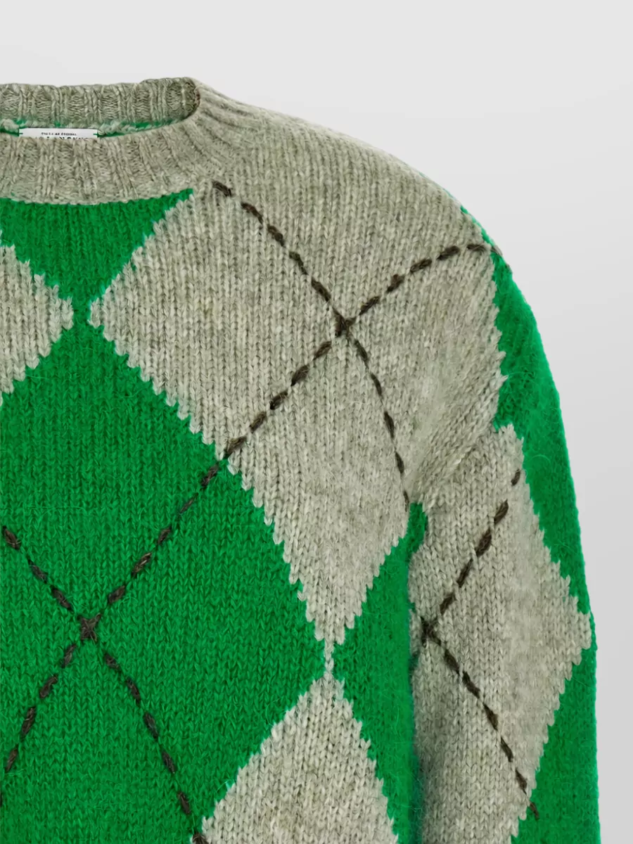Ballantyne Argyle Knit Sweater