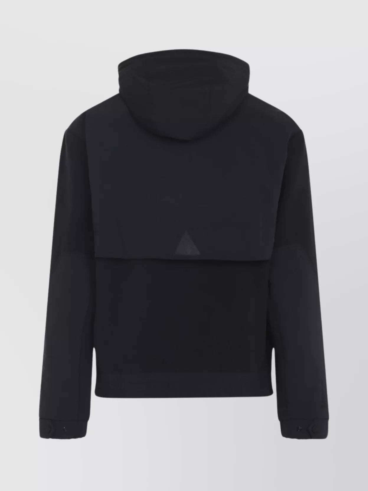 Moncler Zip Up Jacket With Hood And Pockets In Black