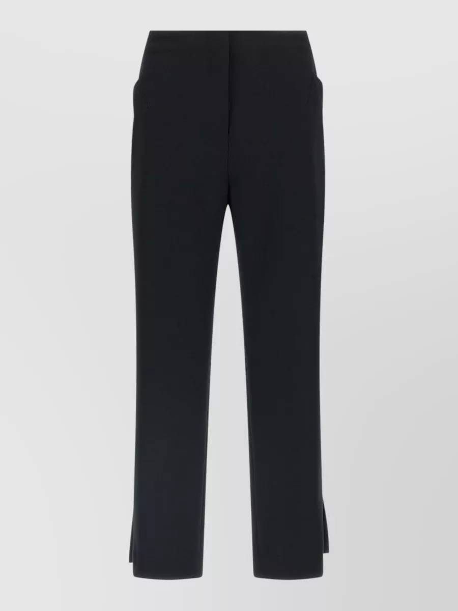 Dries Van Noten Posy High-Rise Straight-Leg Tailored Trousers