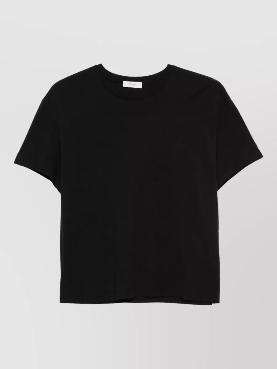 Totême Cotton Blend Crew Neck Lounge T-Shirt