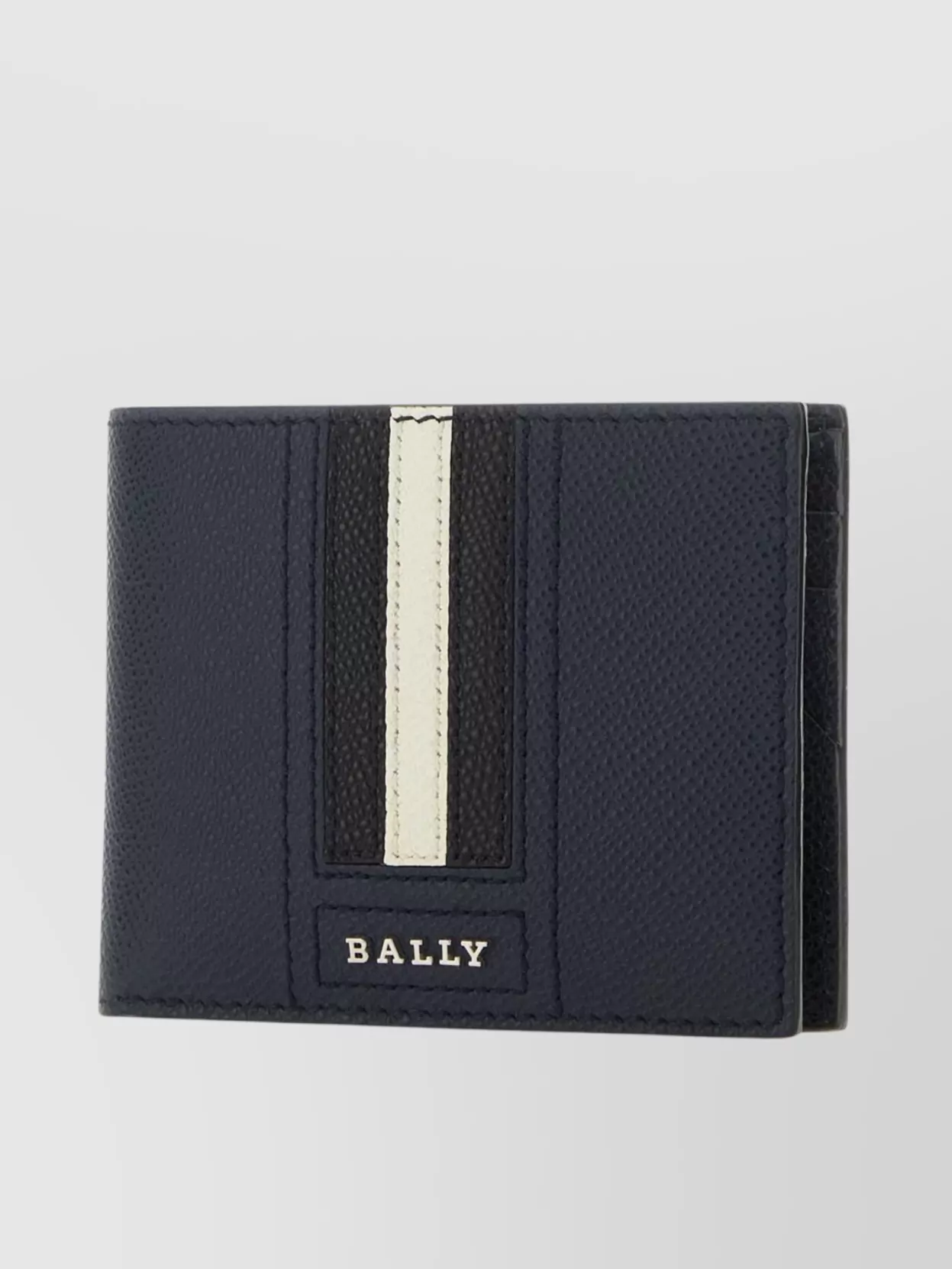 Bally Logo-lettering Leather Wallet In Blue