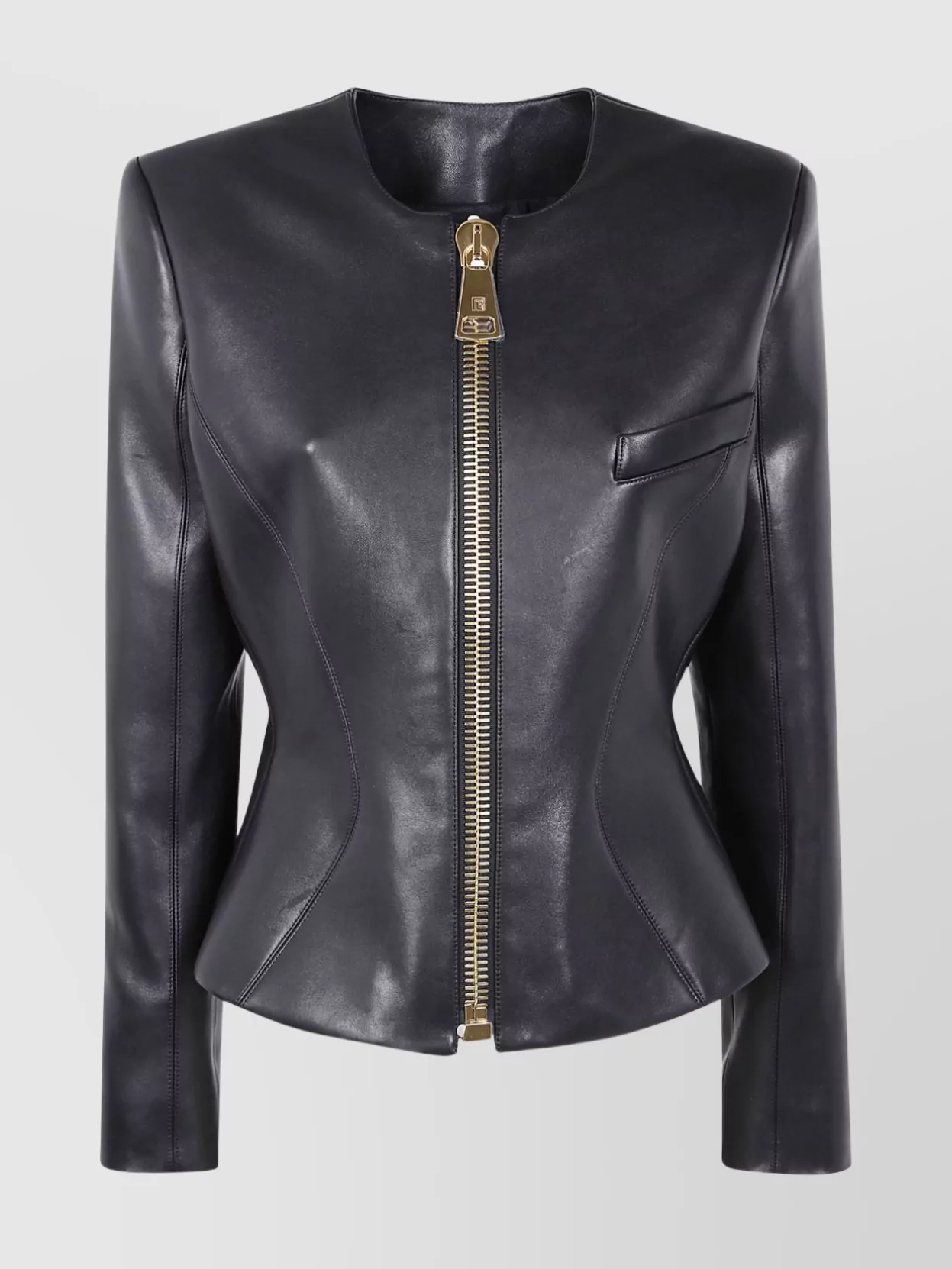 Balmain Tailored Lambskin Jacket Zipper