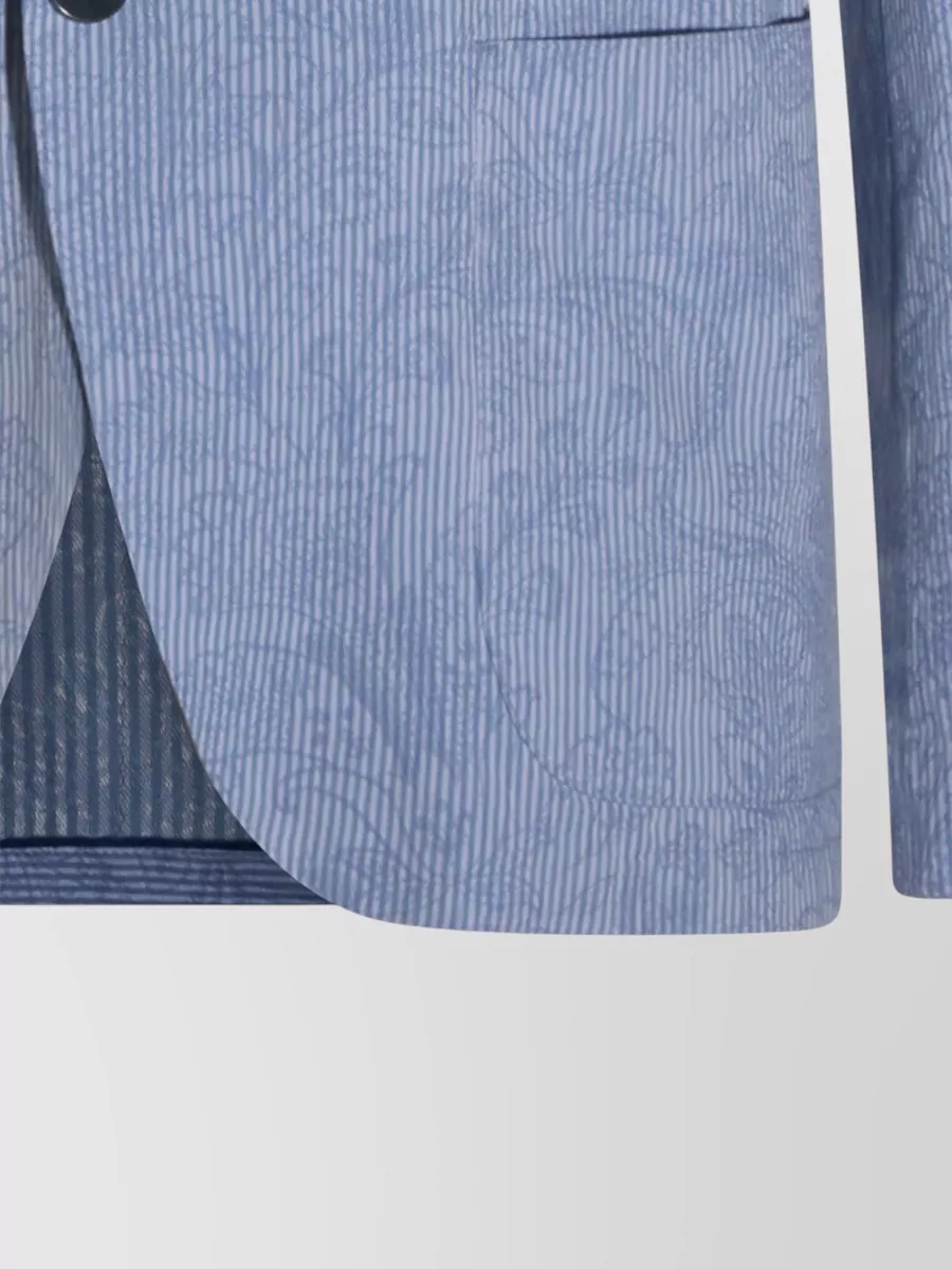 Etro Tailored Blazer Notch Lapel Chest Pocket