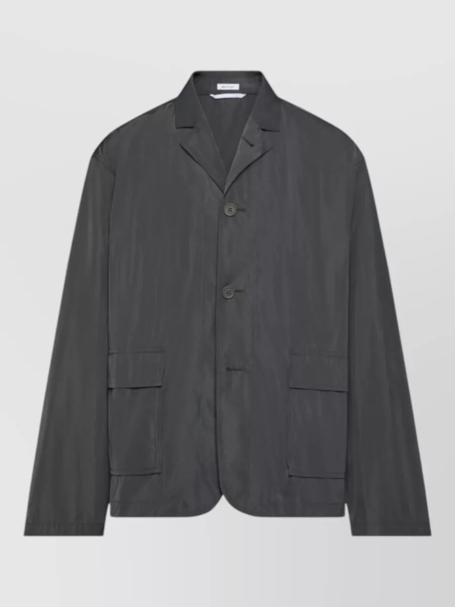 Thom Browne logo print lightweight jacket