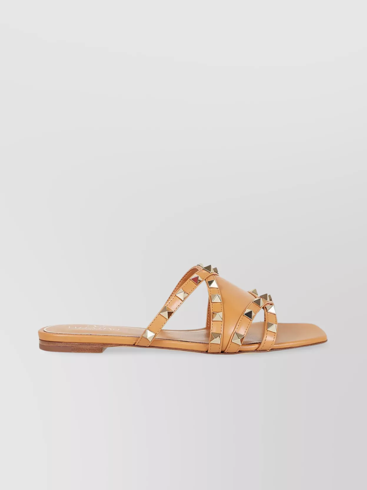 Shop Valentino Embellished Strappy Slide Sandals