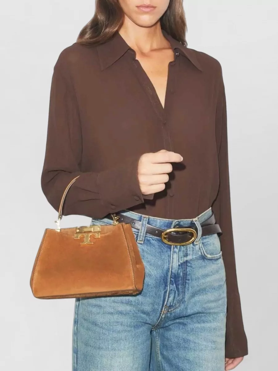 Tory Burch Eleanor Mini Suede Shoulder Bag
