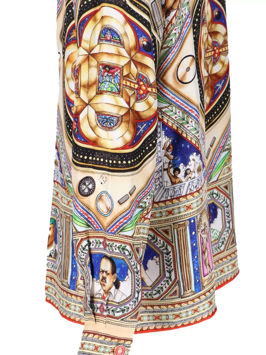 Casablanca Silk Printed Short-Sleeve Shirt
