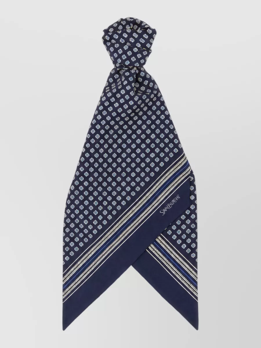 Saint Laurent silk twill ribbon tie