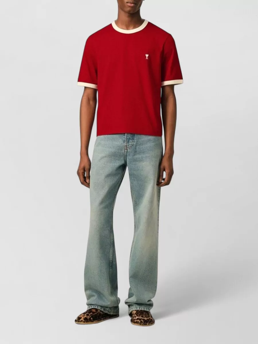 Ami Paris Cotton Short-Sleeve T-Shirt