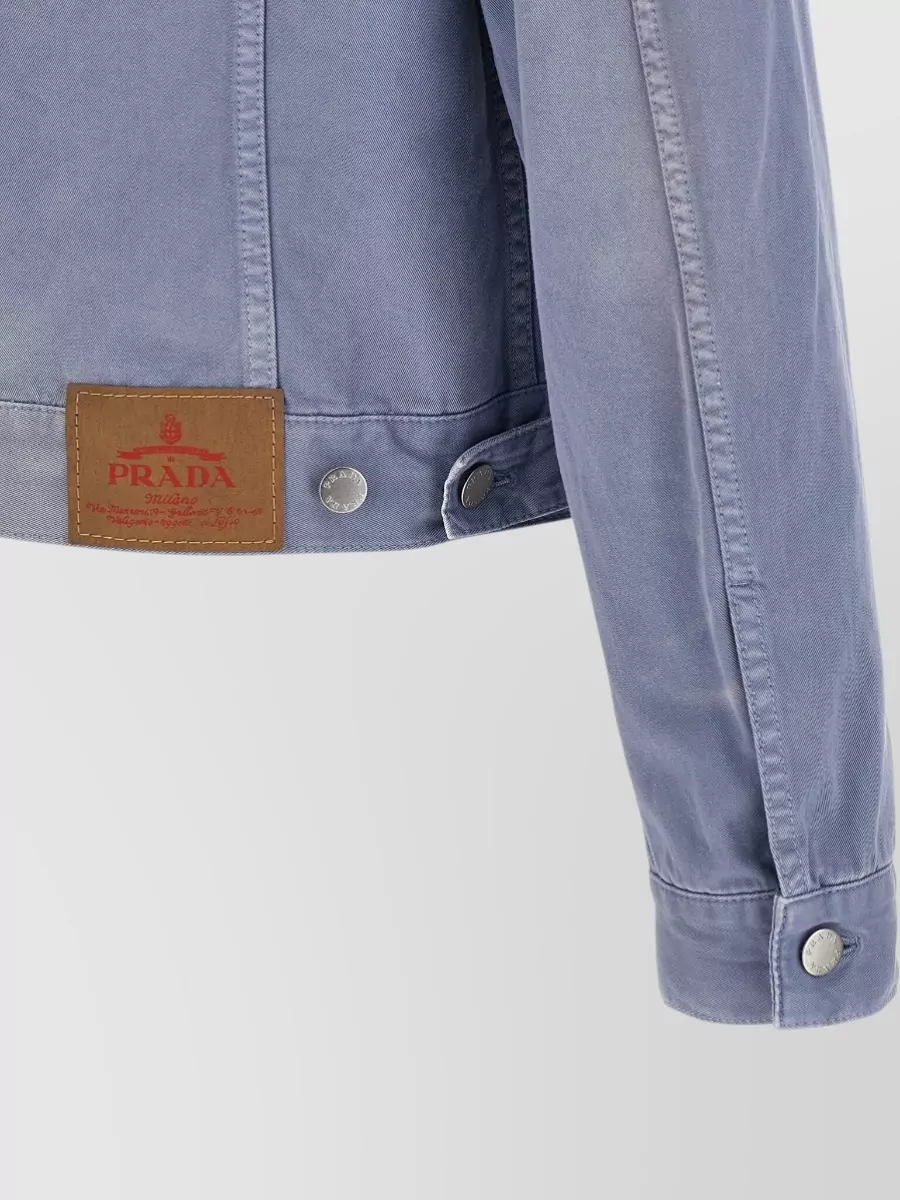 Prada Cotton Single-Breasted Blouson Jacket
