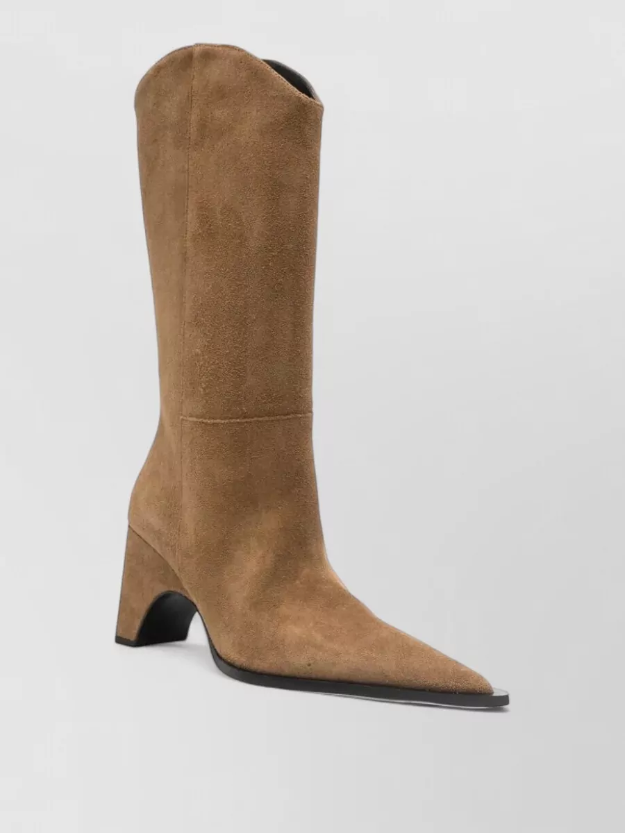 Coperni Cowboy Knee High Pointed Toe Block Heel