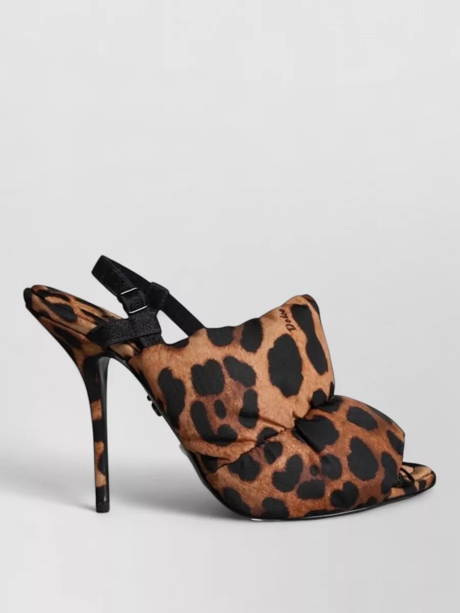 Dolce&Gabbana Leopard-Print Slingback Sandals