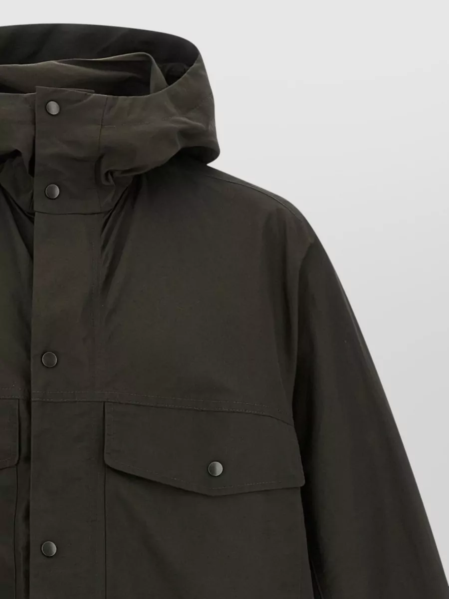 Lemaire Hooded Trench Coat Long Cut Pockets