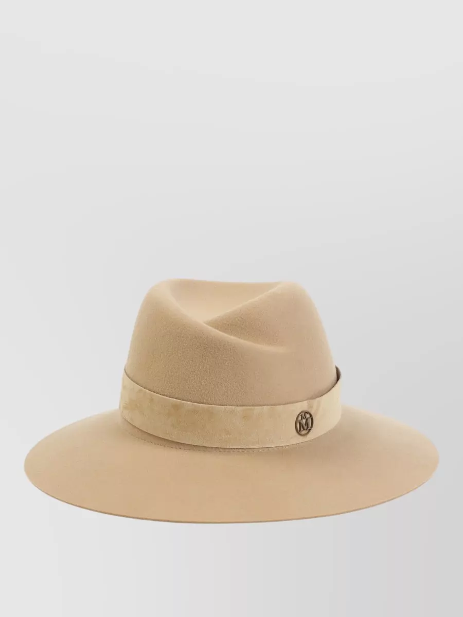 Maison Michel Suede Fedora Hat