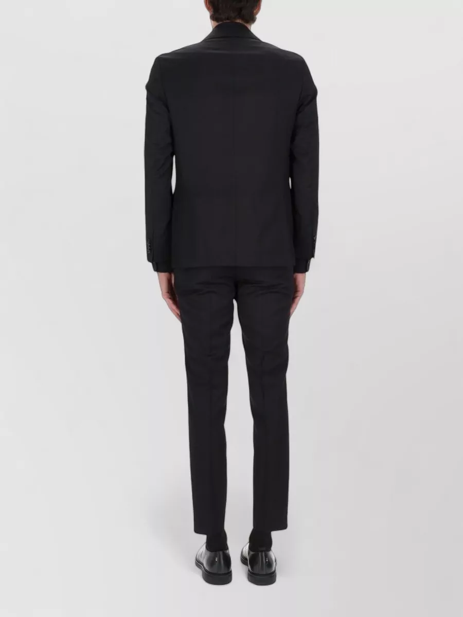 Boss Single Breasted Suit Jacket With Notch Lapel