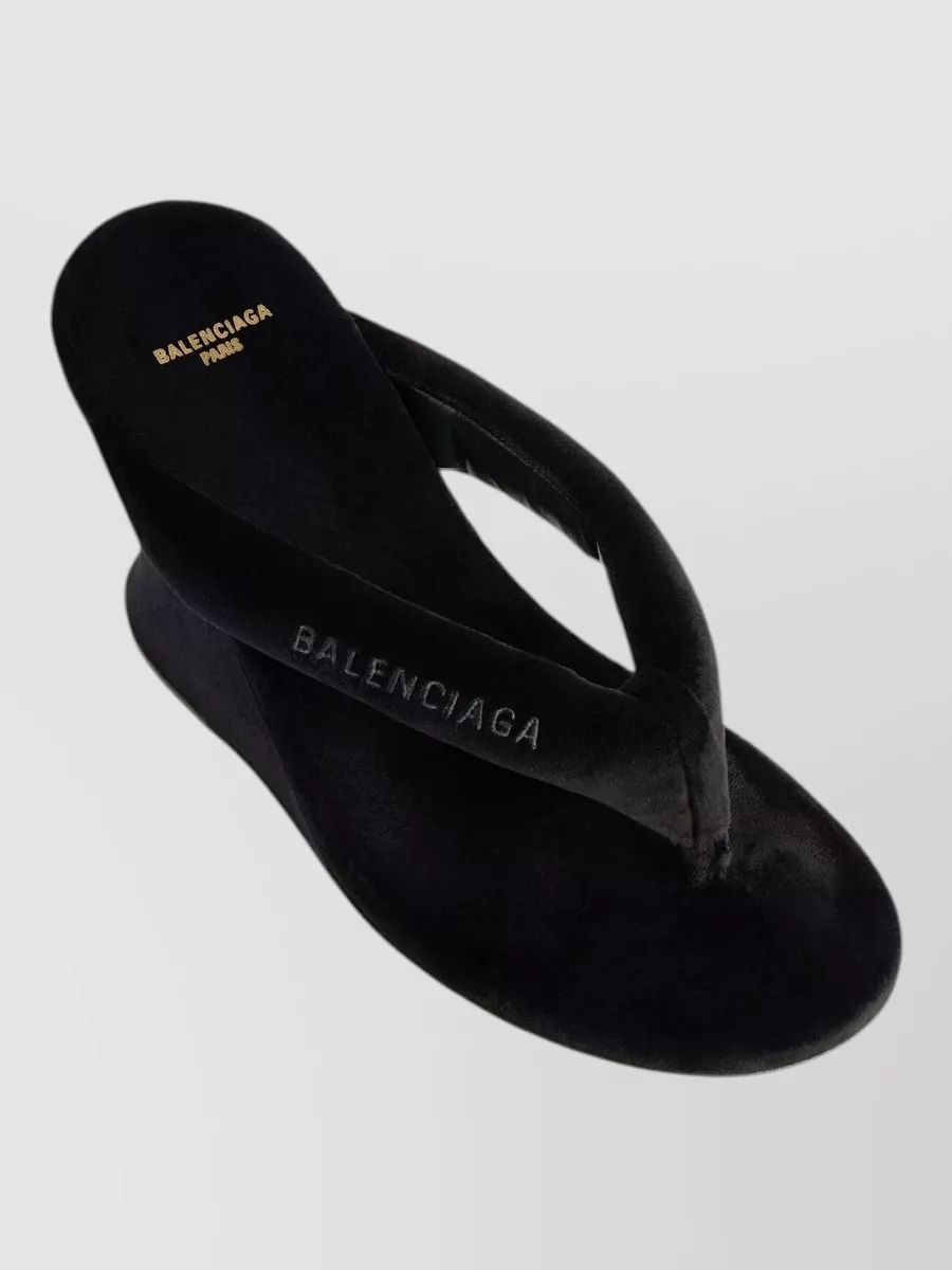 Balenciaga Wedge Flip-Flop Sandals