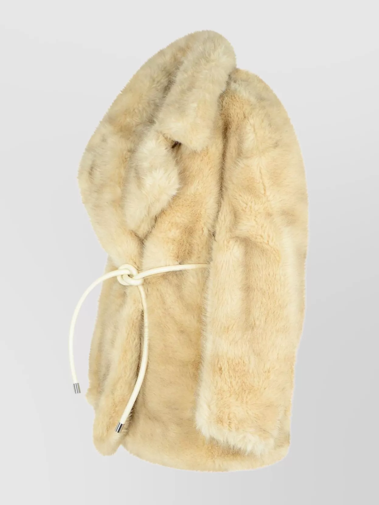 Sportmax Belted Faux Fur Long Jacket