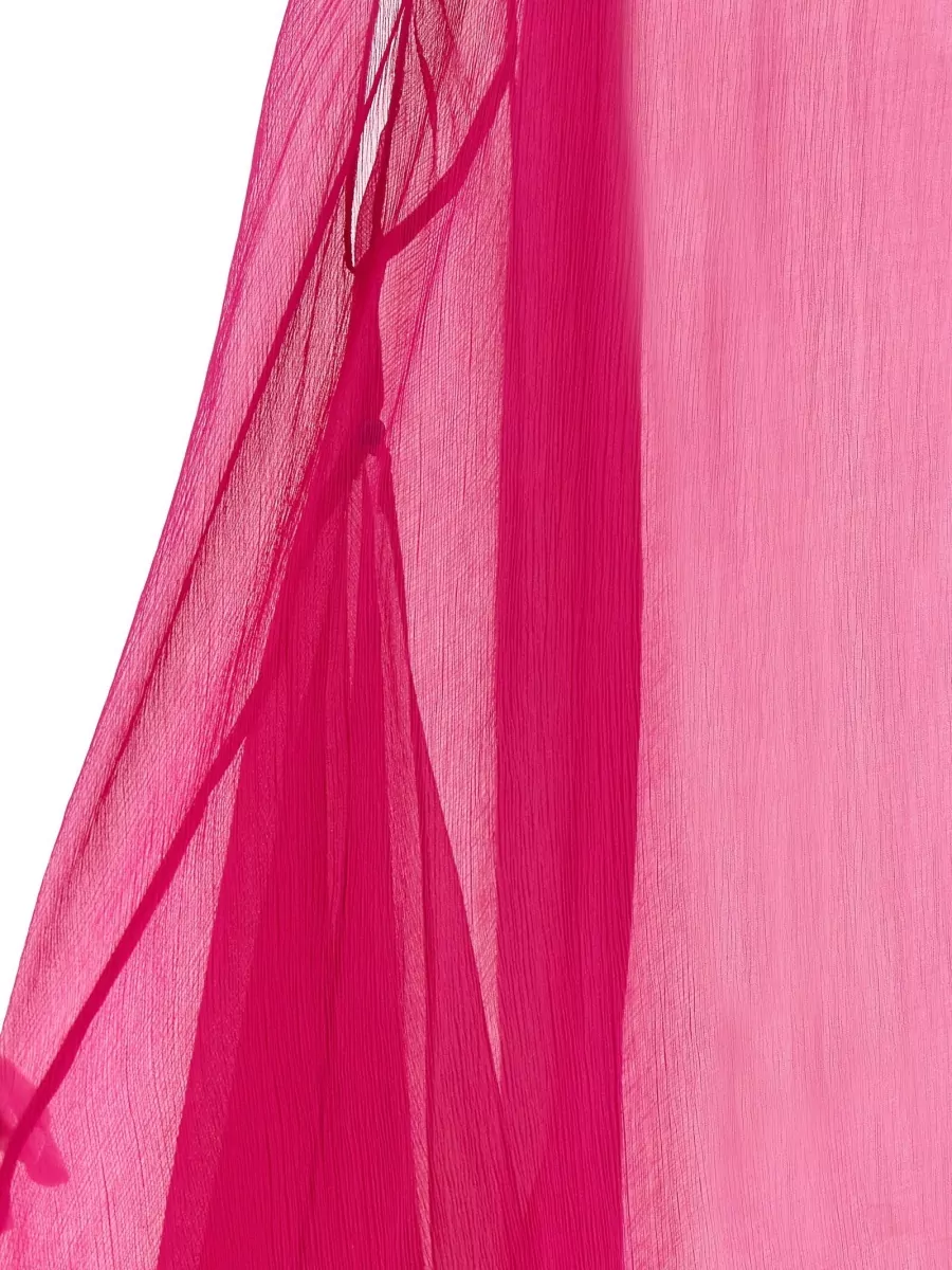 Dries Van Noten Silk Draped Sleeveless Asymmetric Midi Dress