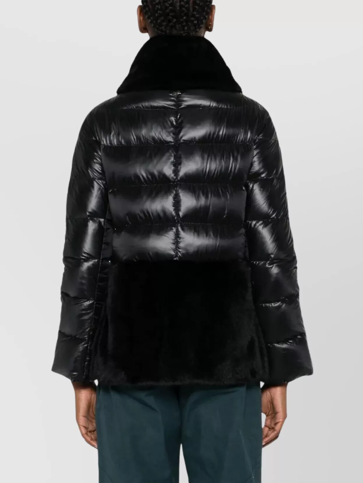 Herno Lightweight Nylon Cape Fur Panel