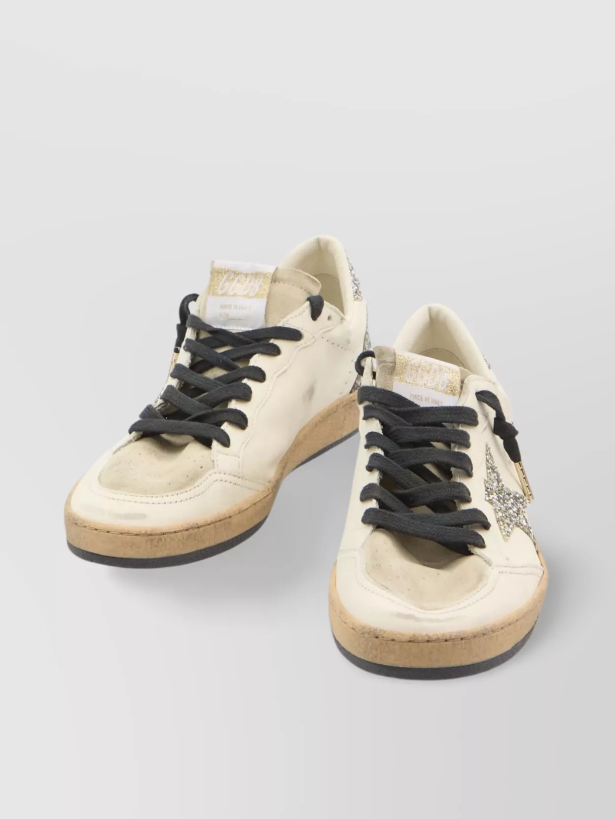 Golden Goose Ball Star Sneakers In Neutral