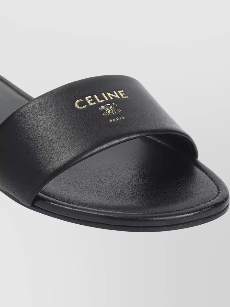 Celine Leather Slide Sandals
