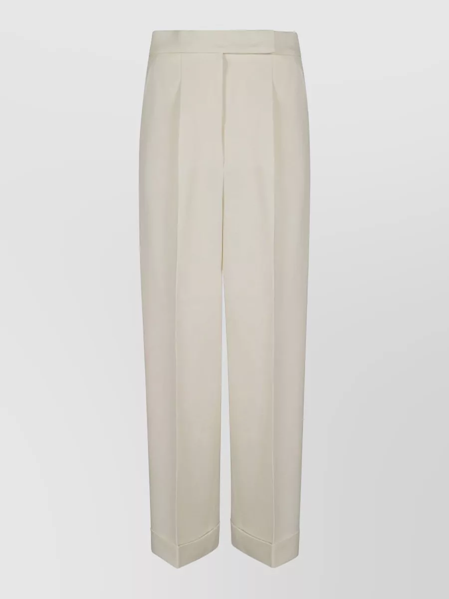 Max Mara Virgin Wool Regular-Fit Straight-Leg Tailored Trousers