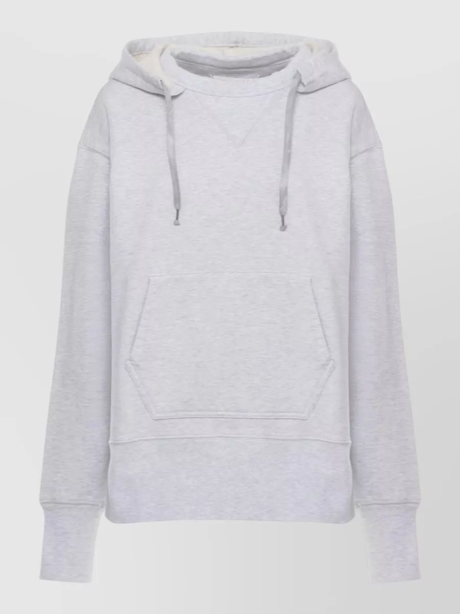 Maison Margiela ribbed trim hoodie