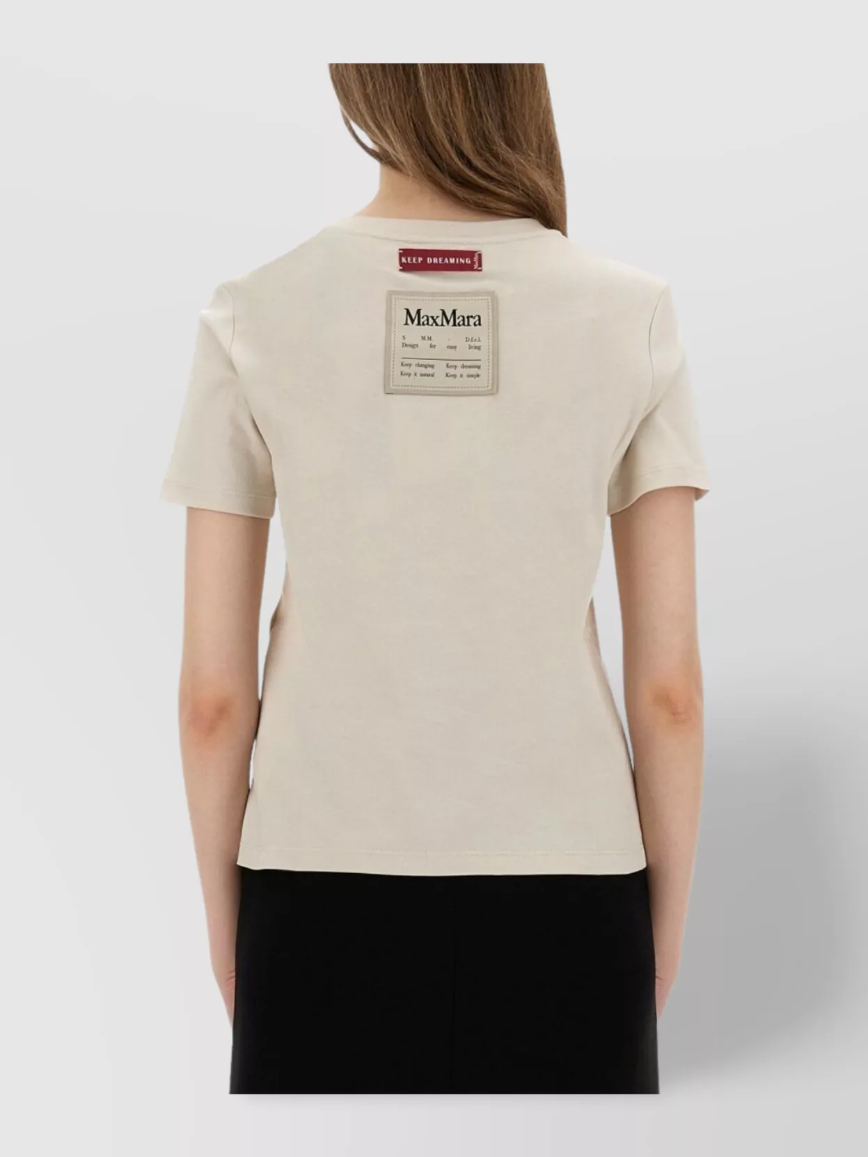 S Max Mara Crew Neck Short Sleeve Straight Hem T-Shirt