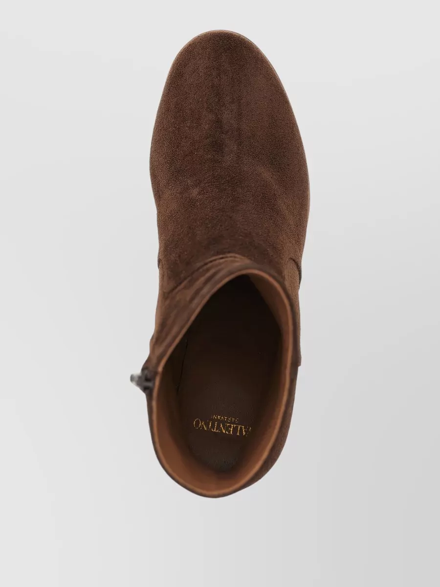 Valentino Garavani Leather Platform Ankle Boots