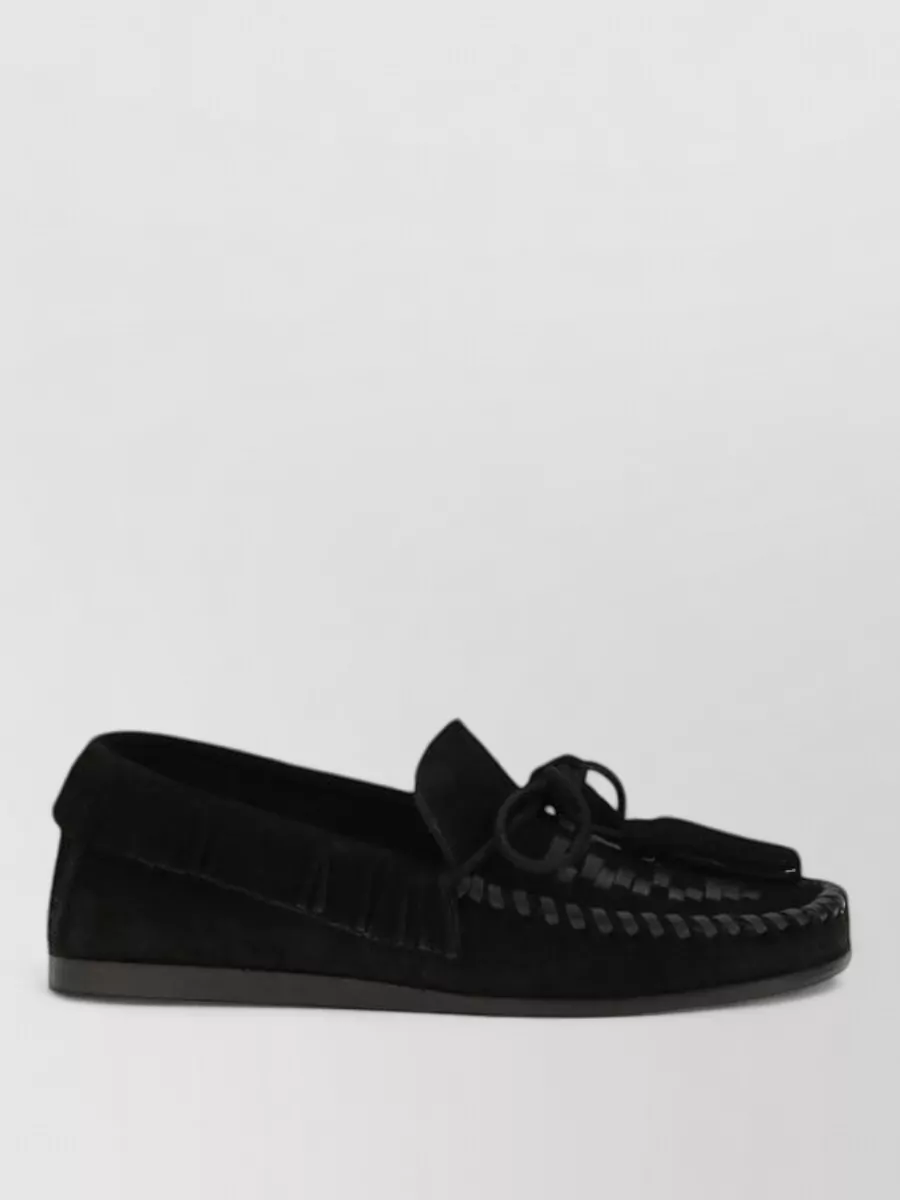 Isabel Marant Suede Fringed Slip-On Loafers