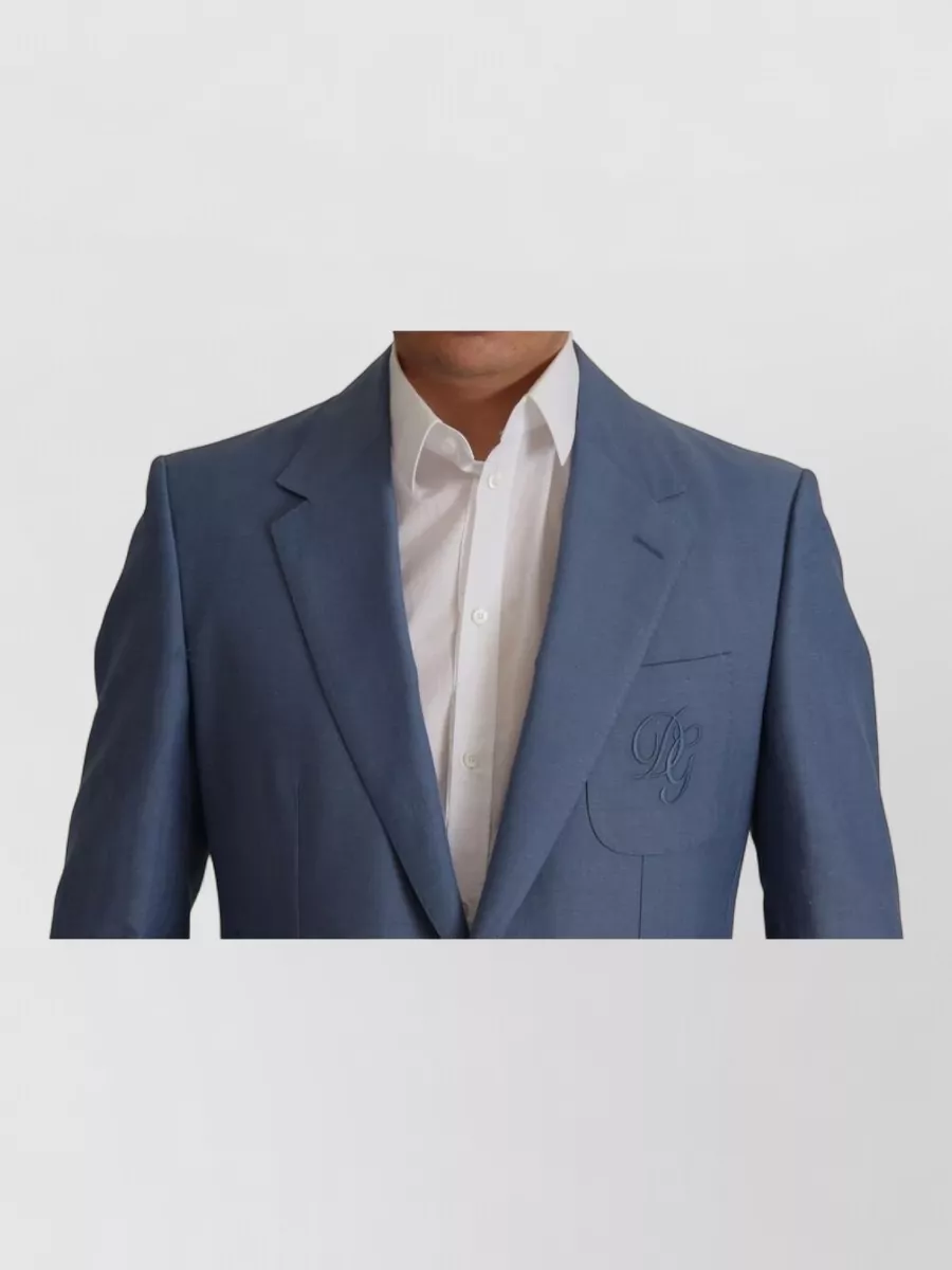 Dolce&Gabbana Linen Single Breasted Blazer
